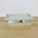 Vintage 50s chiseled glass wall light