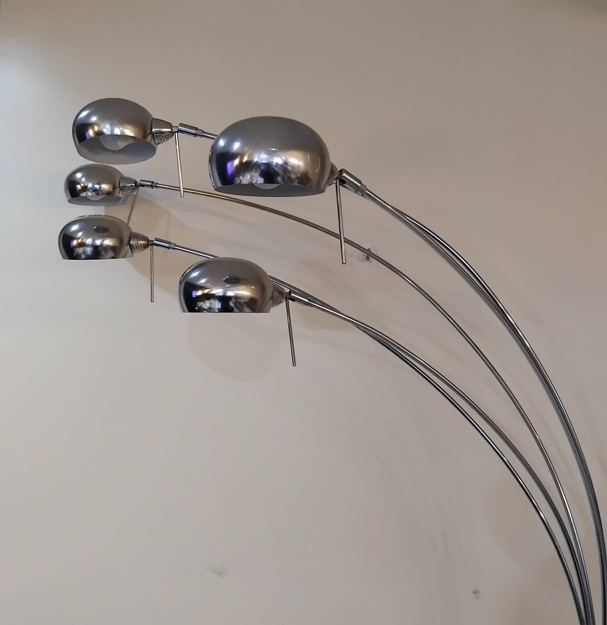 1970s five-armed floor lamp