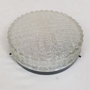 Vintage glass ceiling lighter RZB Germany 1970