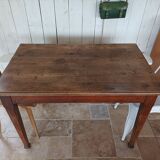 Ancienne table en chêne de cuisine
