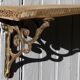 Étagère en bois et fonte