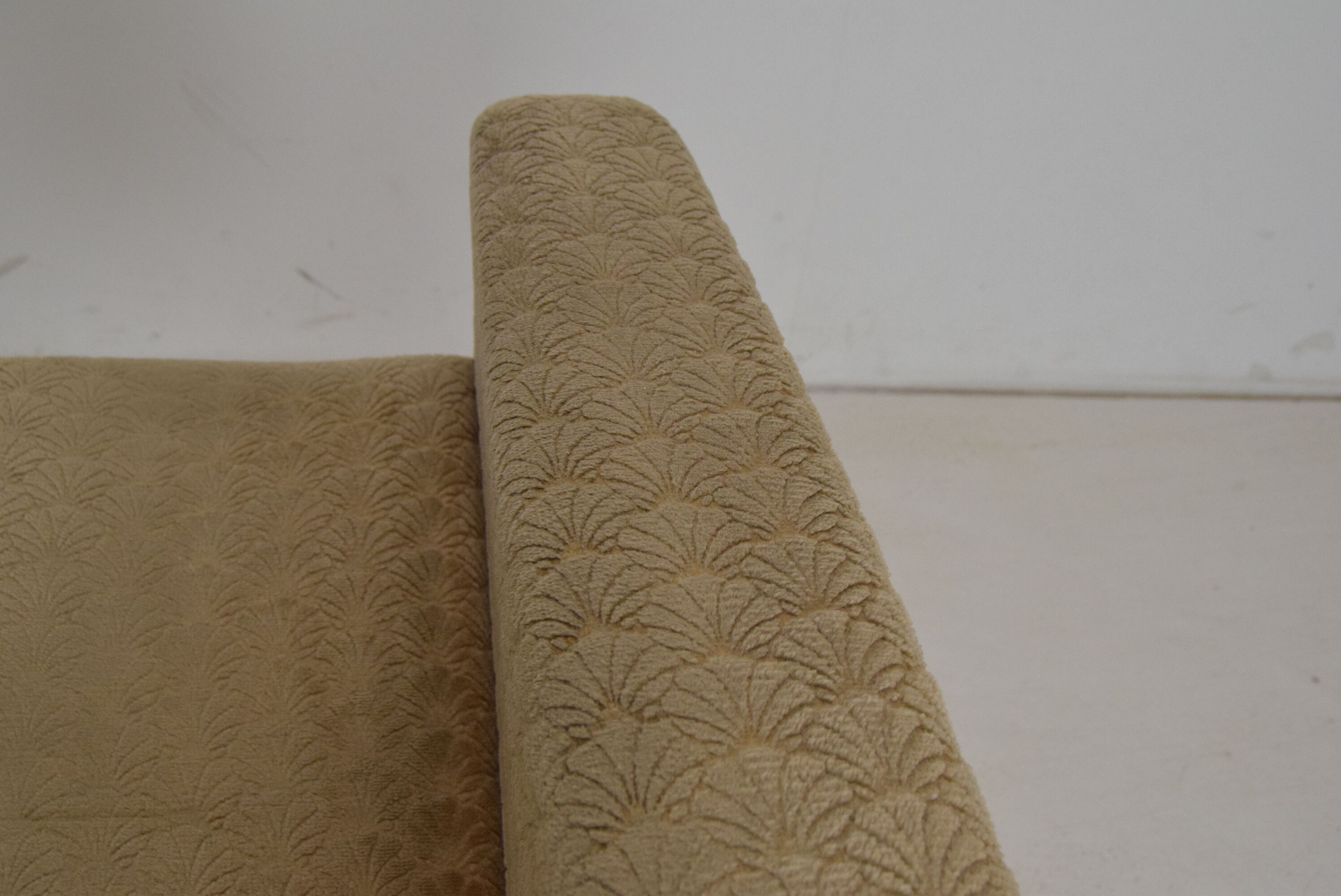 Mid-century swivel armchair with wheels 1970's