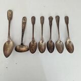 Set of bronze spoons