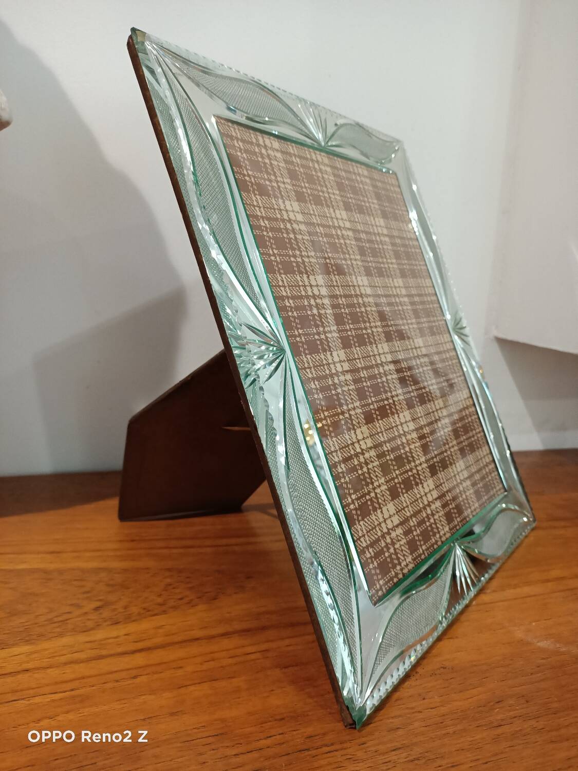 Large chiseled mirror photo frame