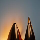 Pair of 2 Danish vintage wall lamps Kastor by Jo Hammerborg, Fog og Morup