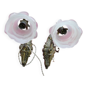 Ancienne paire appliques - iii bronze