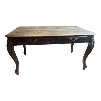 Solid oak style desk