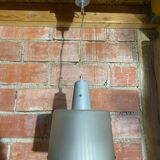 Antique grey metal pendant light with vintage dimmer