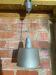 Antique grey metal pendant light with vintage dimmer