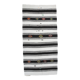 6x13 White & Black Hemp Carpet, 202x404Cm