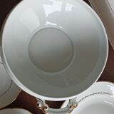 SFP service dish set - Limoges - White and golden