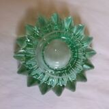 Cendrier en cristal vert Pierre D’avesn, Art déco