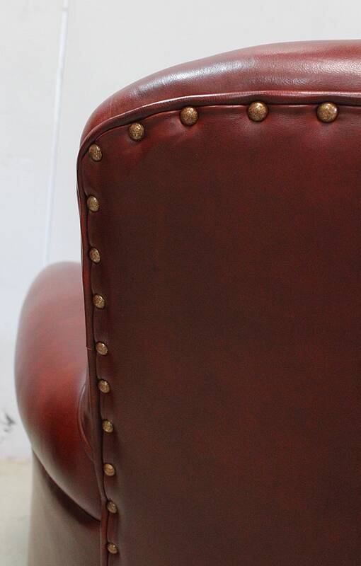 Pair of Small Club Armchairs in Sheepskin - Reproduction