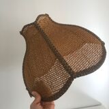Vintage wicker lampshade