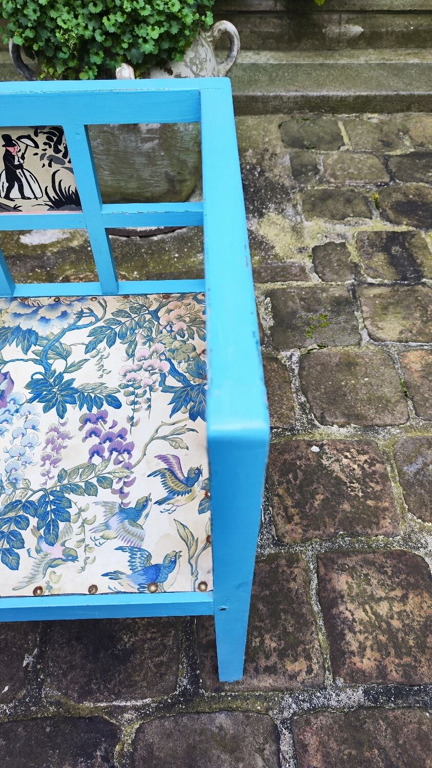 Armchair by Paul Poiret, Martine workshop edition, Georges Lepape decor - 1920