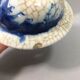 Chinese porcelain blue/white crackle jar 19th century? Court lady