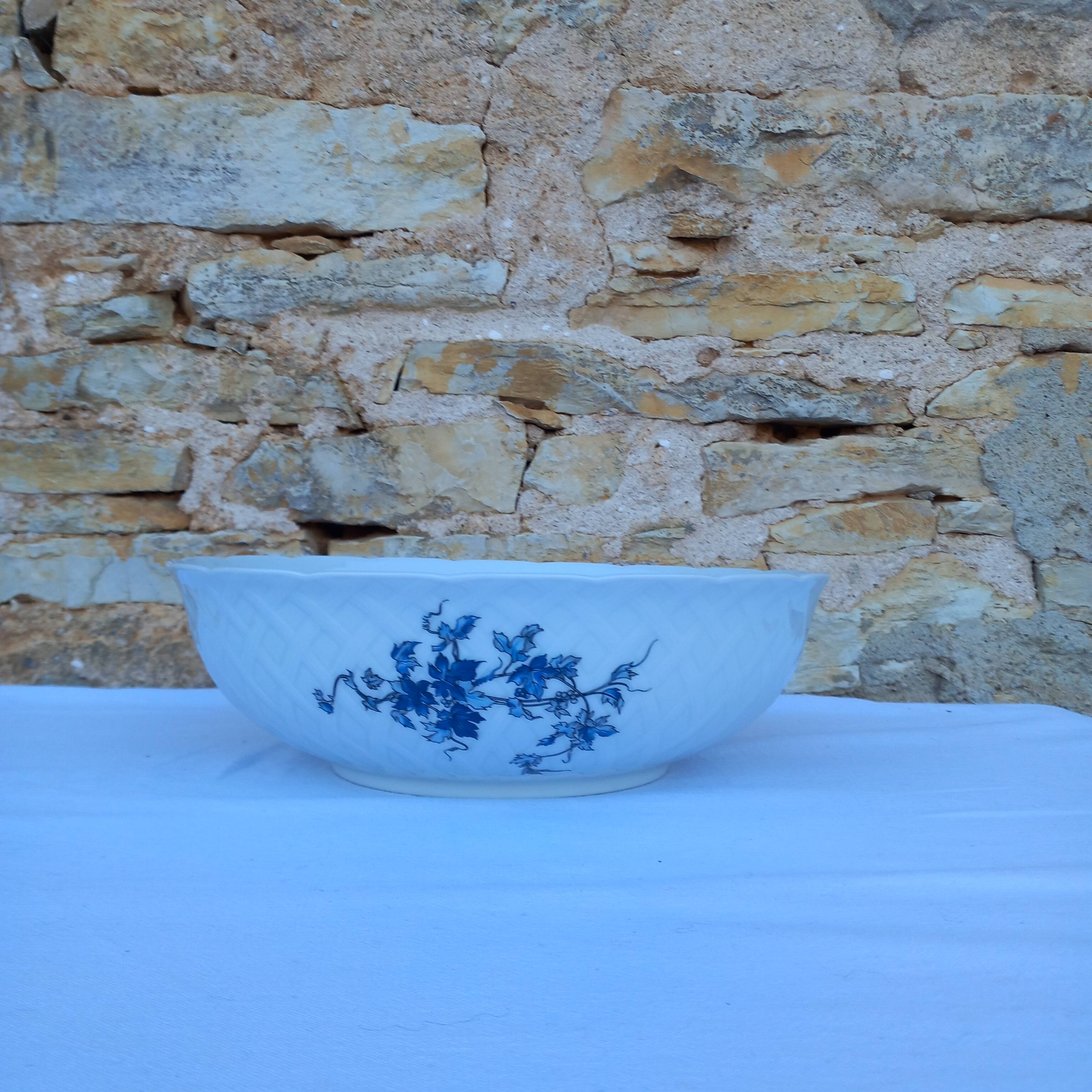 Saladier porcelaine Limoges Bernardaud- Modèle Saint Saens - Années 70