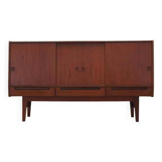 Teak highboard, Danish design, 1960s, production: Denmark
