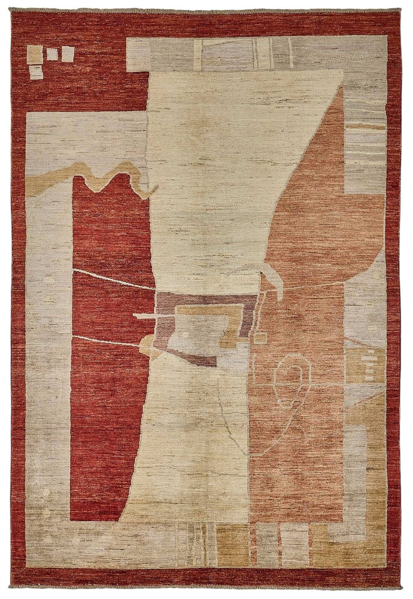Turkish Handknotted Wool Oushak Rug 185 cm x 271 cm