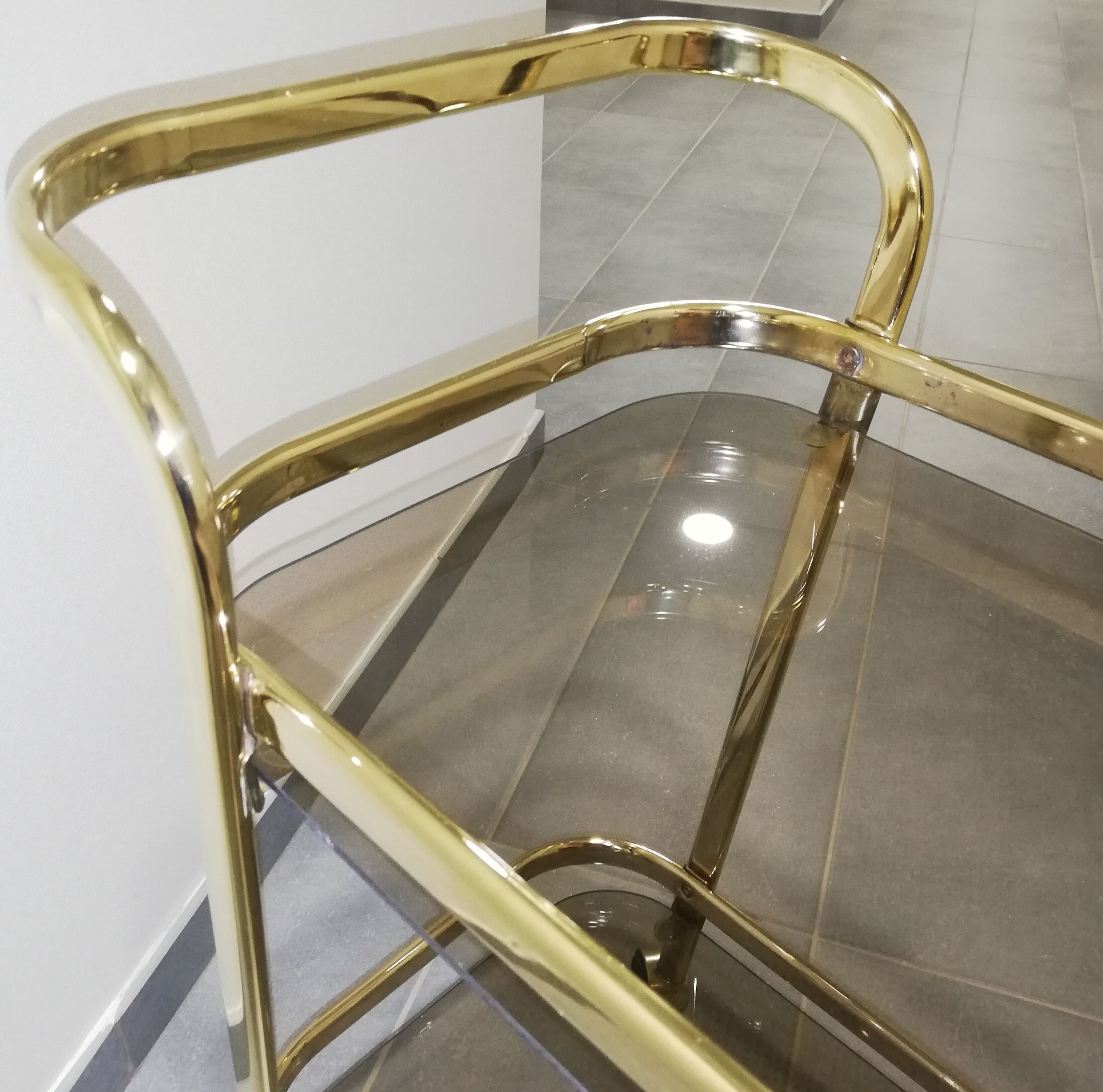 Cart wheel dessert and vintage glass trays