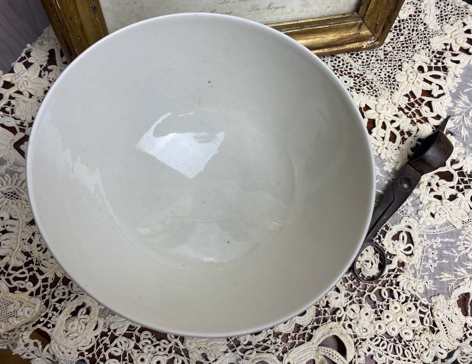 Large antique porcelain bowl
