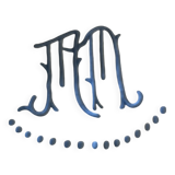 Antique embroidered monogram sheet
