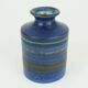 Vase du milieu du siècle bruno gambone, studio de poterie italien, décor à rayures