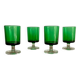 4 petits verres LUMINARC « Suède » verts