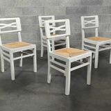 4 chaises blanche