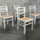 4 chaises blanche