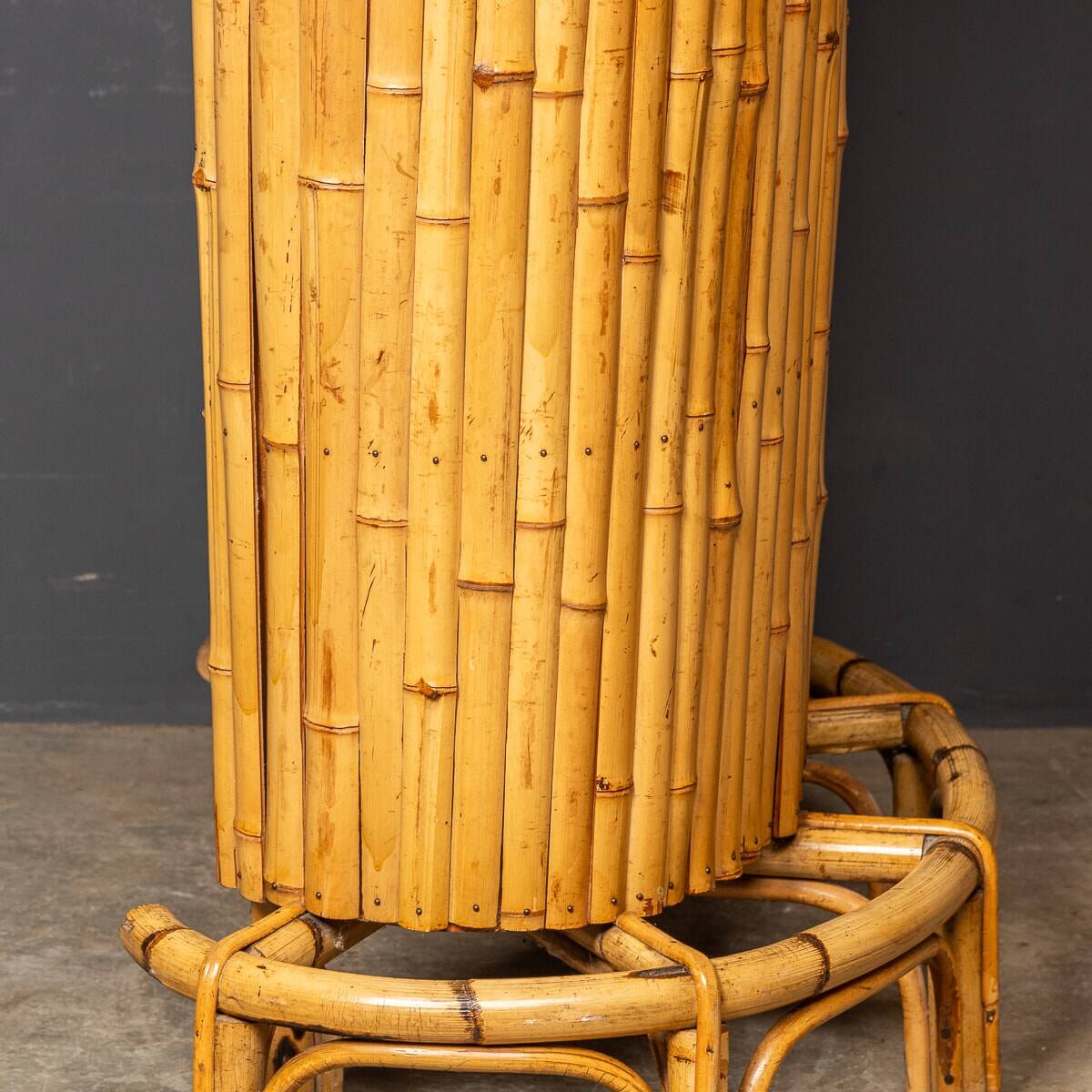 20thc italian standing bamboo tiki bar c.1960