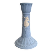 Wedgwood Blue and White Jasperware Vintage Candle Holder English Ceramics