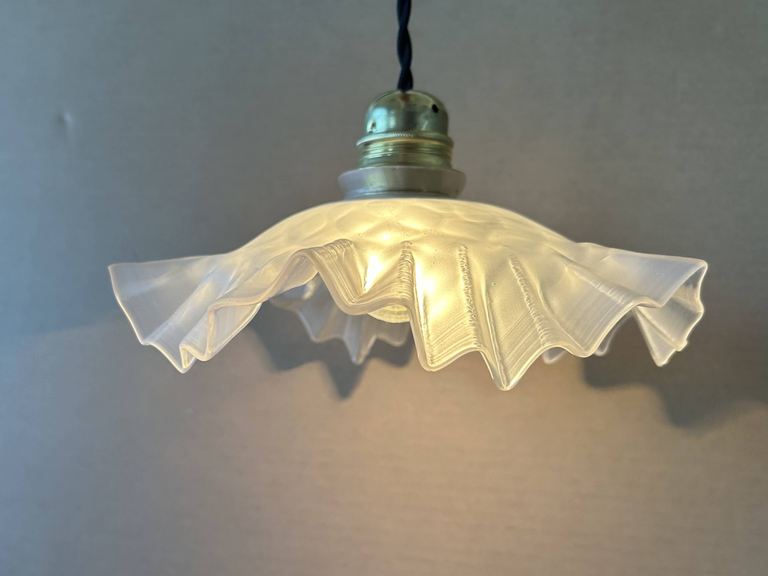 Antique glass pendant