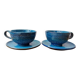 Pair of Aldo Londi breakfast cups, Italy 1960