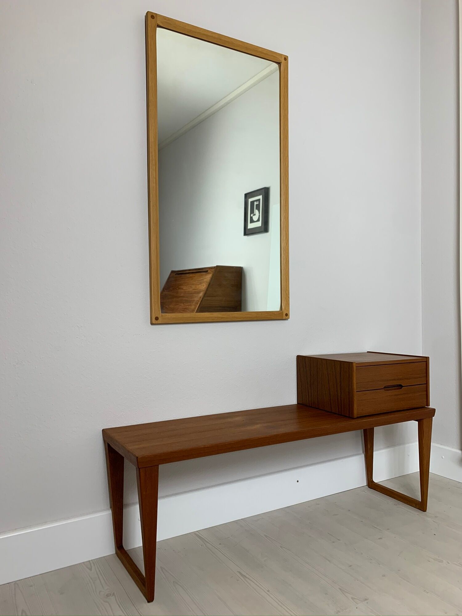 Danish mid-century teak bench Kai Kristiansen for Aksel Kjersgaard, 1960s