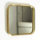 Beautiful original Mid Century Modern "Zier-Form" wall mirror with heavy br