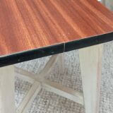 Wooden stool and formica
