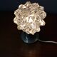 Mid Century Czech Crystal Glass Table Lamp, 1970s Chrome Base