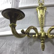 Pair of bronze wall lamps 2 lights