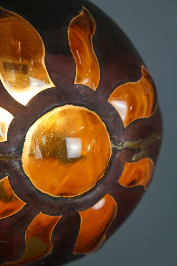 Brutalist suspension lamp Nanny Still McKinney, 1960