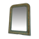 Large antique French Louis Philippe mirror – green and gold, late 19th century