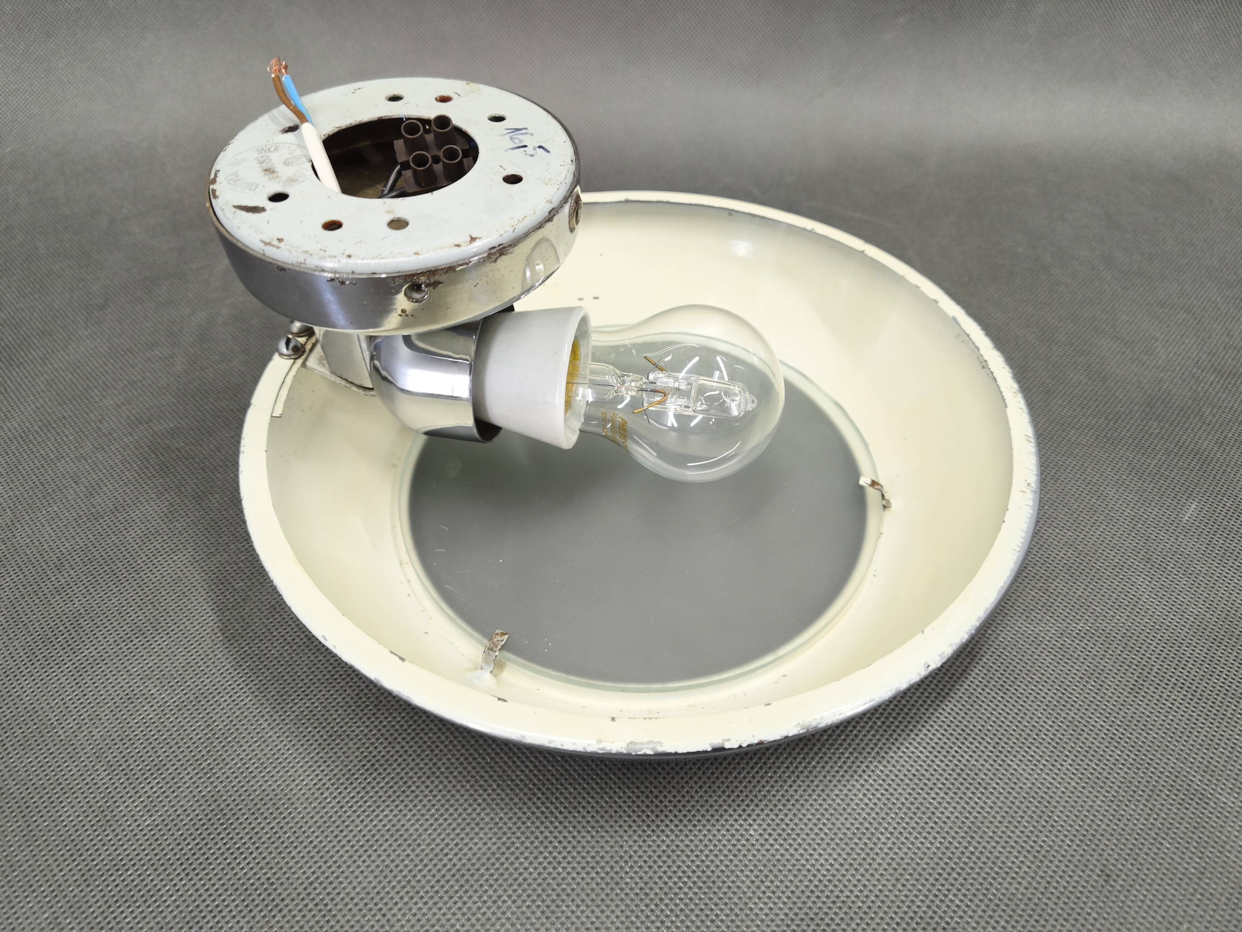 Art Deco Chrome Wall Light by Drupol, 1940s