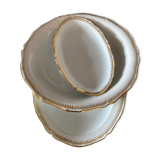 Ensemble 3 plats porcelaine de sologne