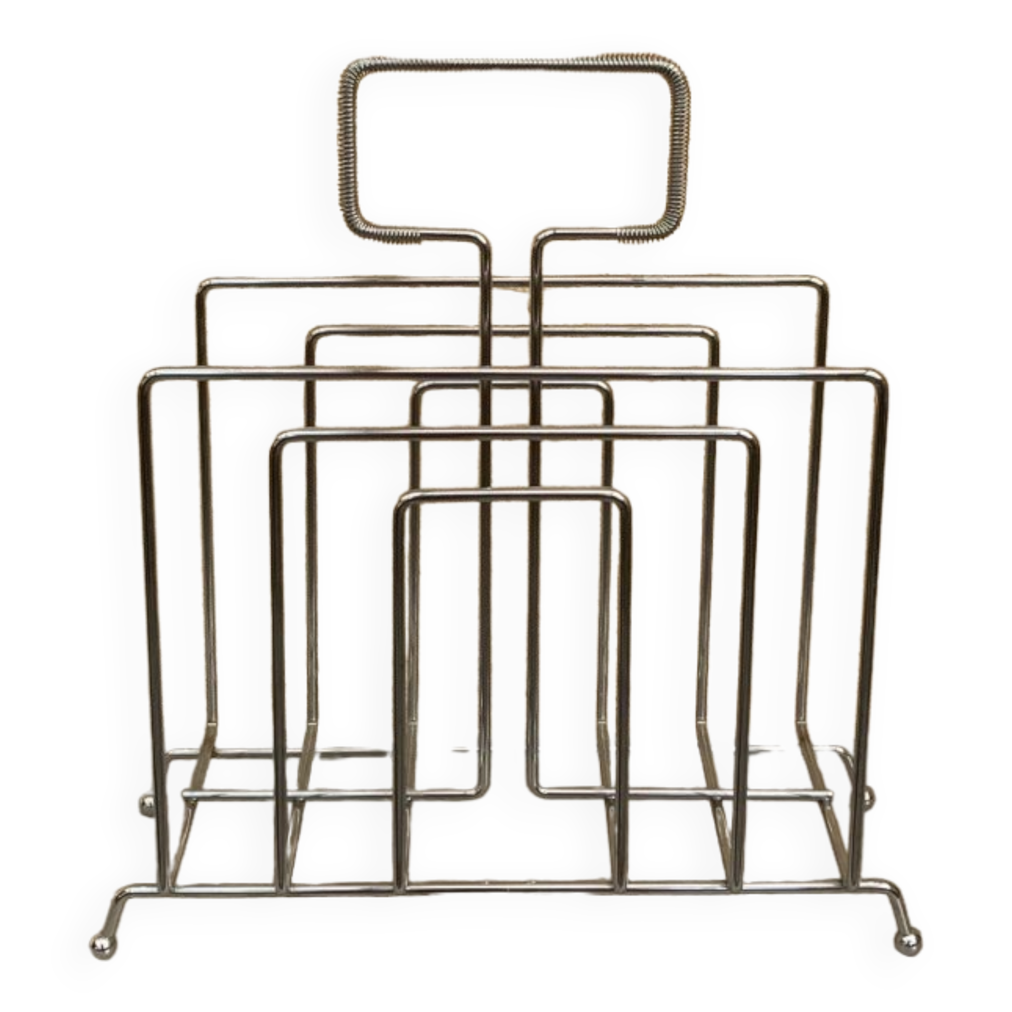 Chrome magazine rack