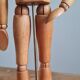 Articulated wooden mannequin