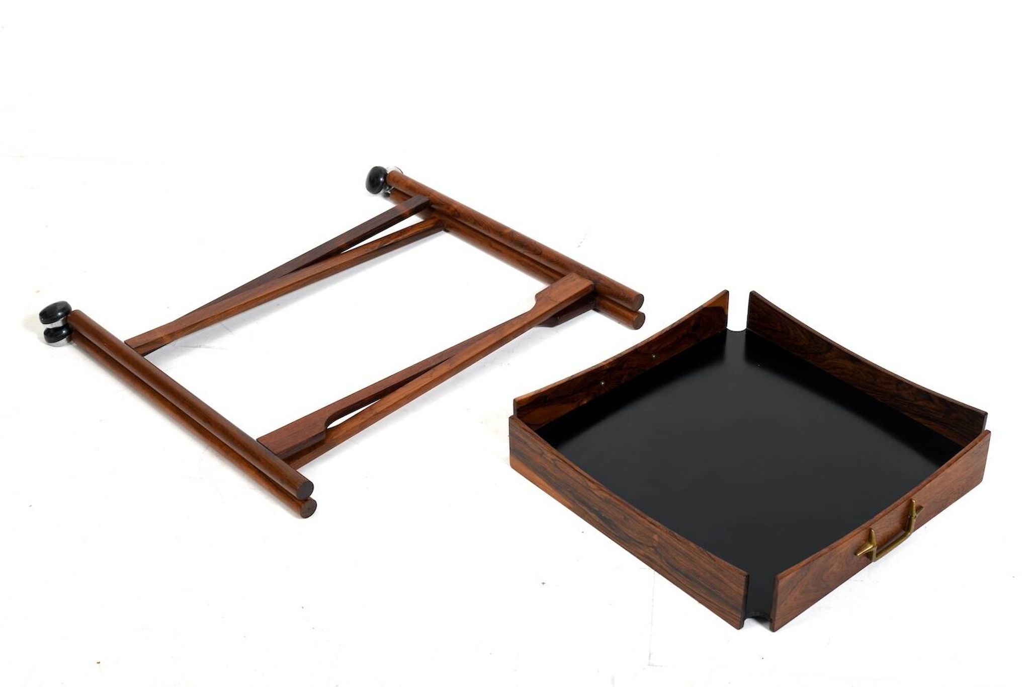 Table pliante à plateau de Mogens Lysell, Danemark, années 1960