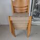 Set de 6 chaises empilables en hêtre et jute