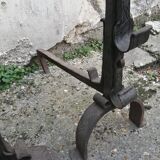 Pair of cast iron chenets
