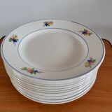 Lot de 12 assiettes Gien modèle Nice