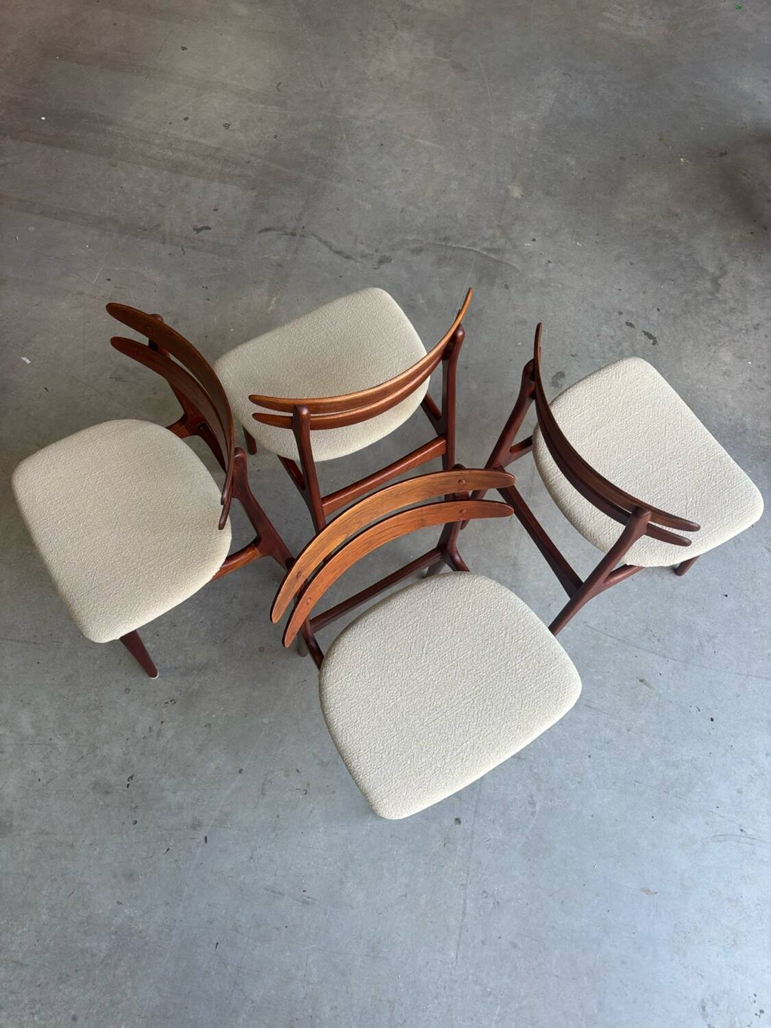 Vintage Danish dining chairs teak